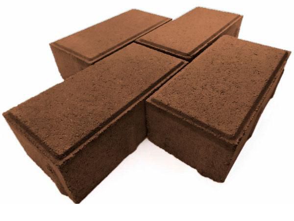 Плитка тротуарная "Кирпичик-6", коричневый